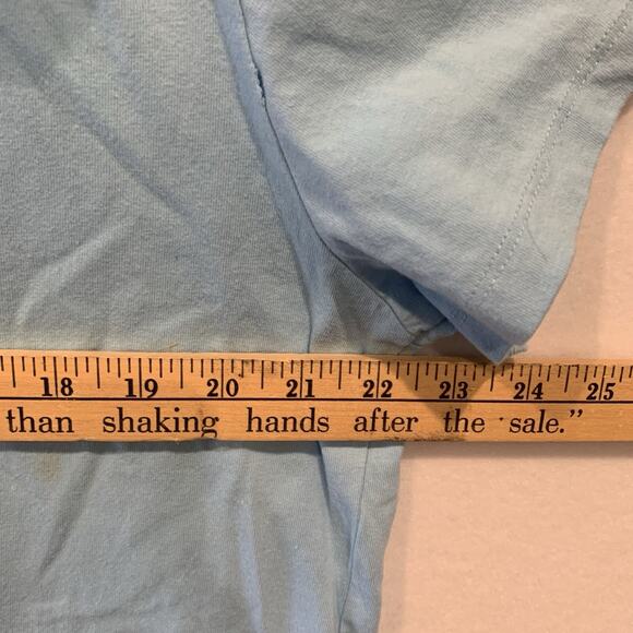 Lazy Oaf Grumpy Cat Mesh Ruffle top Tunic Womens Small Powder Blue - Picture 8 of 8